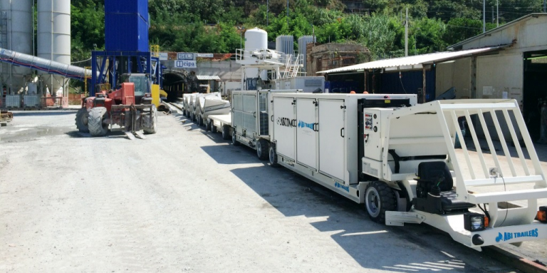 Airlift ASCOM-ABI Trailers low carriers tunnel equipment